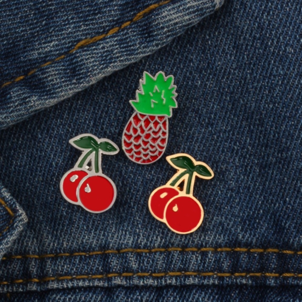 New - 3 Piece Thick Enamel Pin Set Badge Jewelry